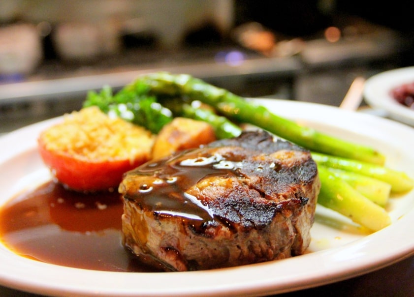 Blazing Stump Hotel - Family pub dining Wodonga - Rib Eye Steak with Vegetables